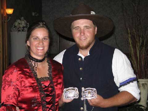 Duece Stevens and wife, K J Stevens, won the 2008 SASS MI State Championships using Cowboy Gunworks pistols.