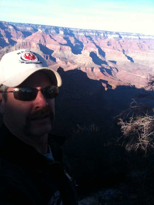 Jimmy Spurs at the Grand Canyon.