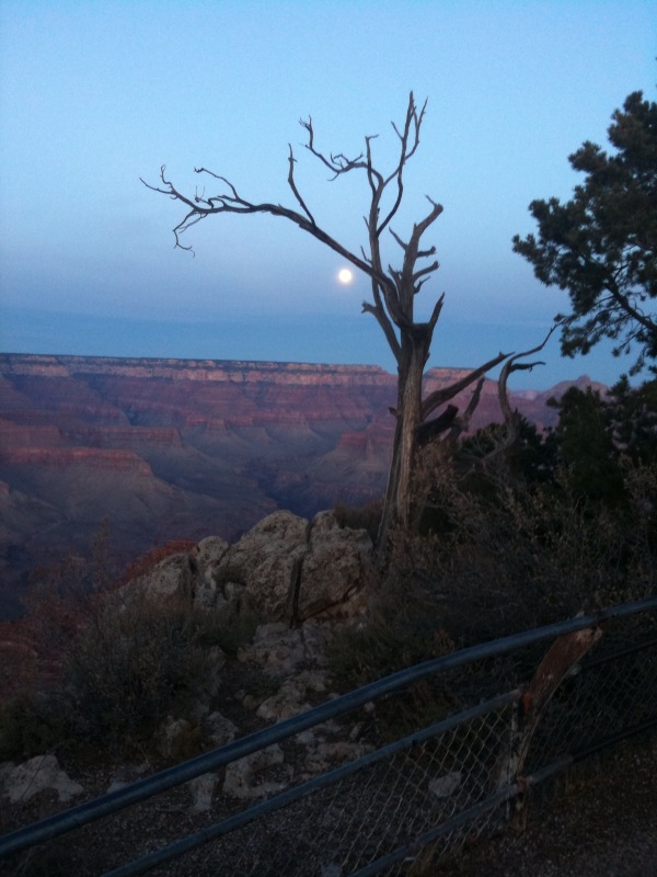 Bad Moon rising over the Grand Canyon ...