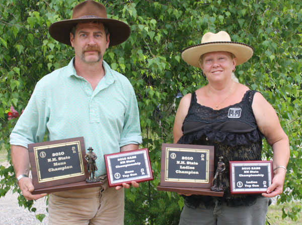 2010 SASS New Hampshire State Champions:  Jimmy Spurs and Crystal Creek Chris.