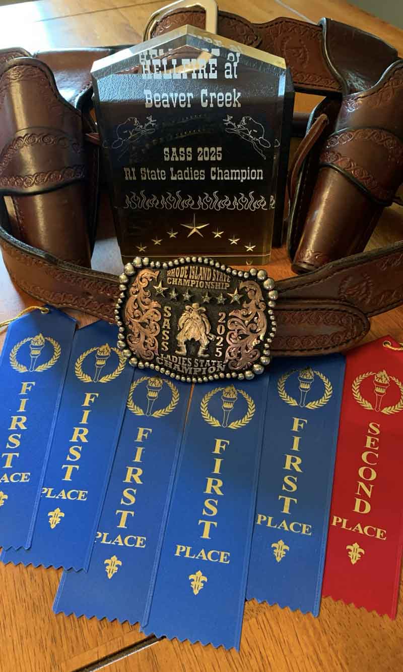 Sassy-T winnings for SASS RI State Ladies Championship