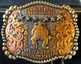 2025 SASS Vermont State Men's Champion buckle