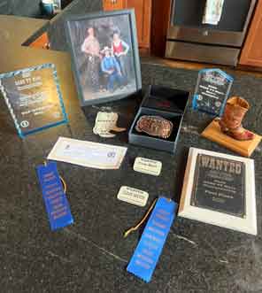 Some of the winnings ...